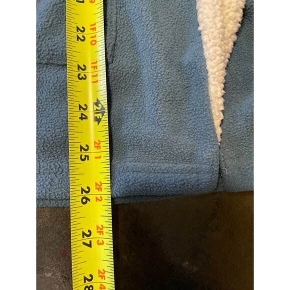 CW Classics Blue Lightweight Sherpa Trim Fleece Jacket Sz M - Picture 10 of 10